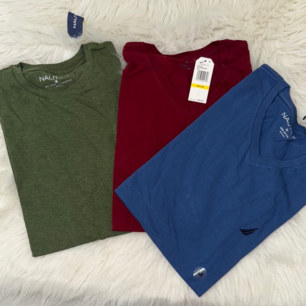 Nautica Green, Red, and Blue T-Shirts